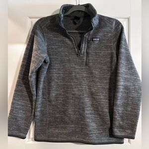 Patagonia Charcoal Quarter-Zip Fleece Youth XL
